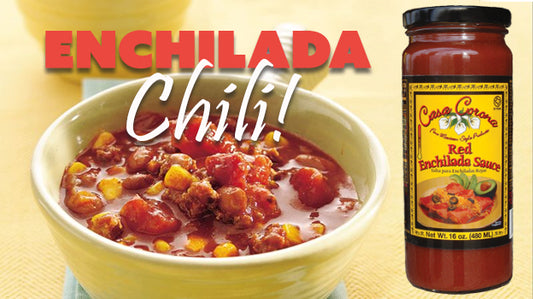 Enchilada chili in a bowl