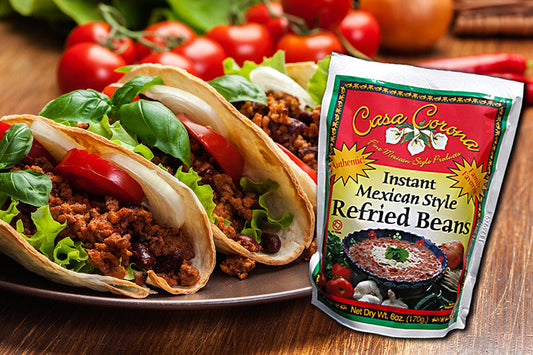 Casa Corona Bean and Beef Taco’s