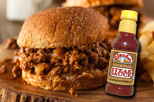 Saucy Joe using Claude's Thick and Rich Steak Sauce