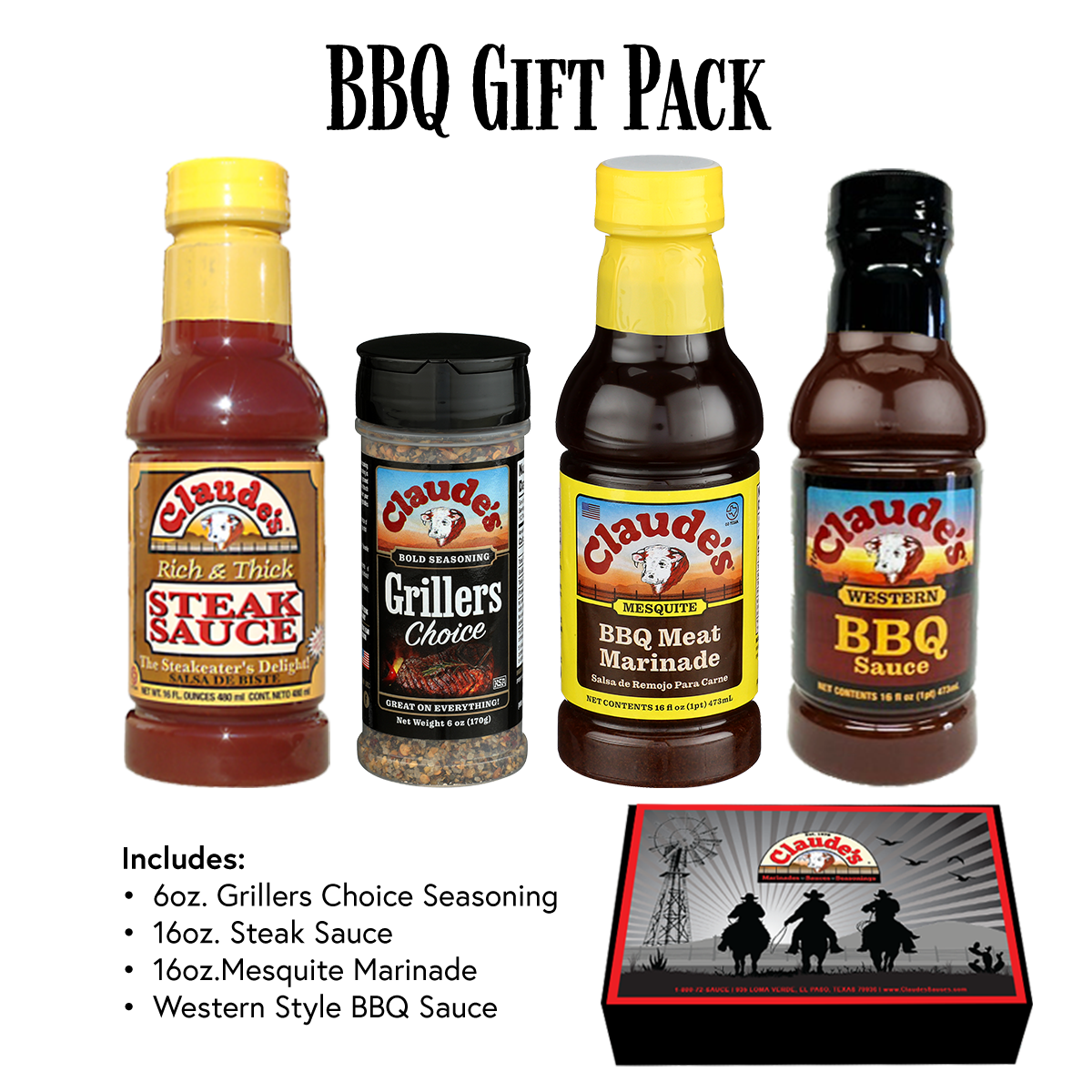 Claude’s BBQ Gift Pack
