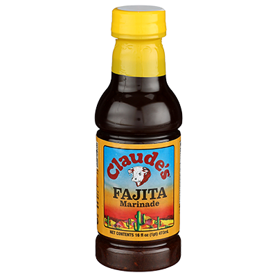 Claude's Fajita Marinade in the 16oz. bottle